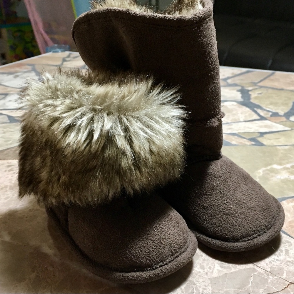 H&M fur lined knee high boots